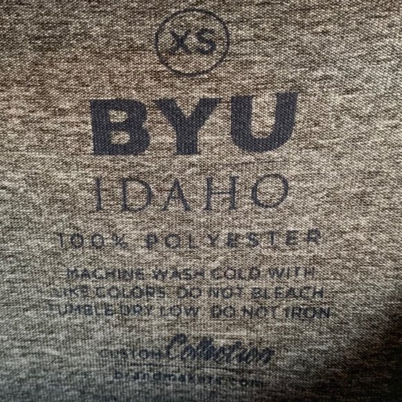 Brigham Young University Idaho Gray Dry Fit Shirt - Picture 3 of 4